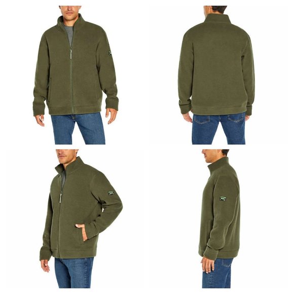 Men’s Full Zip Fleece Green Jacket‎ Orvis - Picture 1 of 7